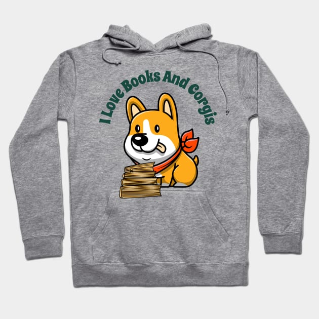 CORGI Girl Funny Book Quotes Hoodie by SartorisArt1